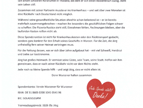 Spendenaufruf